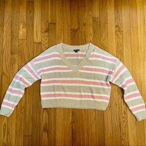 NWOT Cropped Knit Sweater